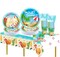177 pcs Beach Party Supply Disposable Tableware Set with Tablecloth Paper Plates Napkins Cups Plastic Forks Knives Spoons